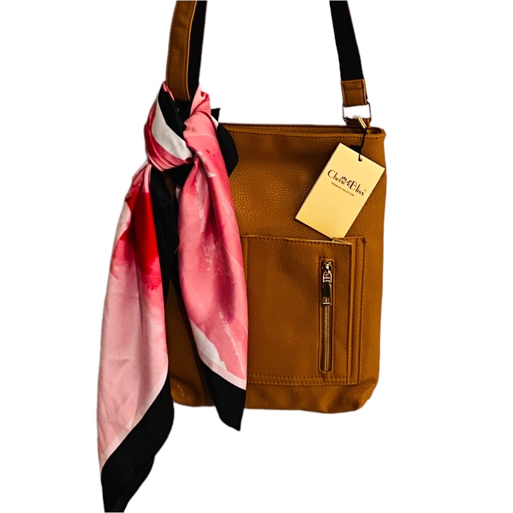 Cherie Bliss- leather crossbody bag with extendable strap
